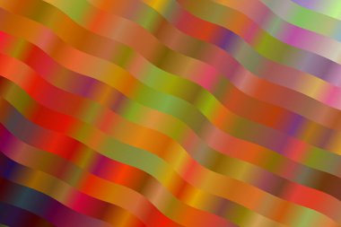 Kırmızı, sarı ve kahverengi dalgalar soyut vektör arkaplanı. Basit Ai oluşturulmuş kalıp.