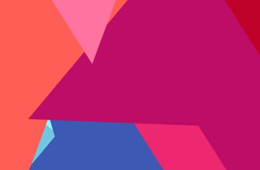 Kırmızı ve mavi soyut vektör arkaplanı. Basit Ai oluşturulmuş kalıp.