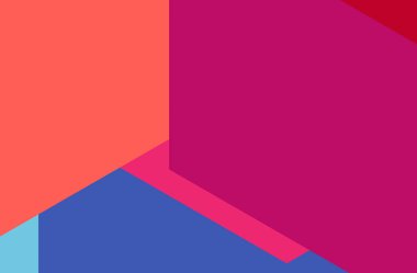 Kırmızı ve mavi soyut vektör arkaplanı. Basit Ai oluşturulmuş kalıp.