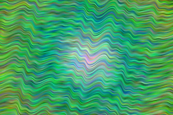Grüne Und Blaue Wellen Abstrakter Vektorhintergrund Einfaches Generiertes Muster — Stockvektor