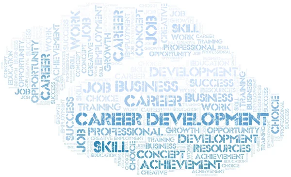 Career Development Typography Word Cloud Wordcloud Collage Made Text Only — Stock Photo, Image