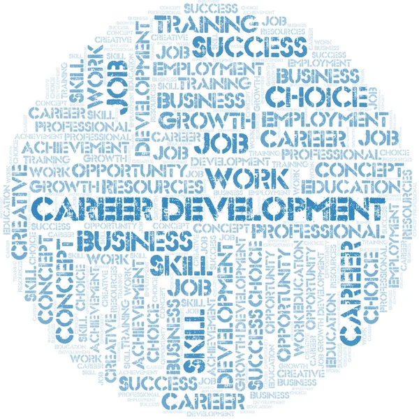 Career Development typography  word cloud. Wordcloud collage made with the text only.