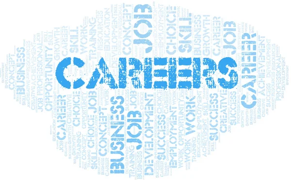 Careers Typography Word Cloud Wordcloud Collage Made Text Only — Stock Photo, Image