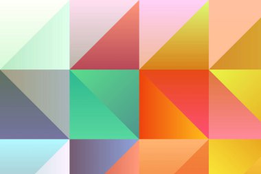 Üçgen soyut vektör arkaplanı. Basit yapay zeka oluşturulmuş kalıp.