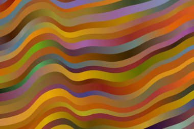 Sarı ve turuncu dalgalar soyut vektör arkaplanı. Basit Ai oluşturulmuş kalıp.