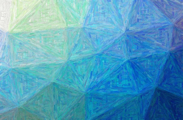 Illustration Abstraite Fond Bleu Vert Colorful Impasto — Photo