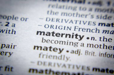 Sözlükte bir sözcük ya da cümle Annelik