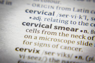 Sözlükte kelime ya da tabir Servikal leke