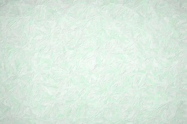 Abstract Illustration Mint Cream Impressionist Impasto Background Digitally Generated — Stock Photo, Image