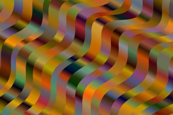 Ondes Jaunes Orange Fond Vectoriel Abstrait Modèle Simple Généré — Image vectorielle