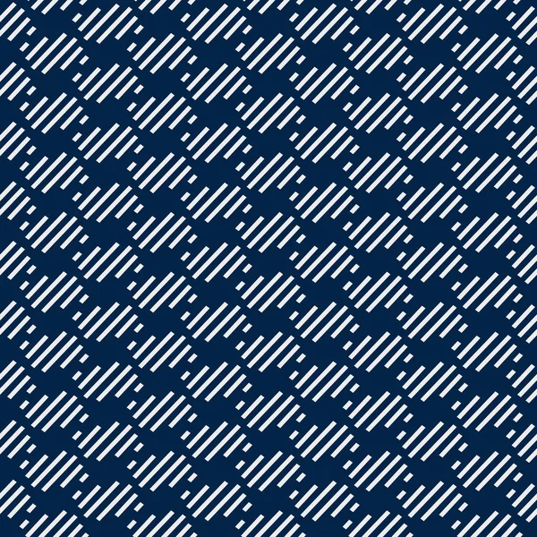 形と青い背景に線で抽象的な幾何学的なシームレスなベクトル パターン — ストックベクタ
