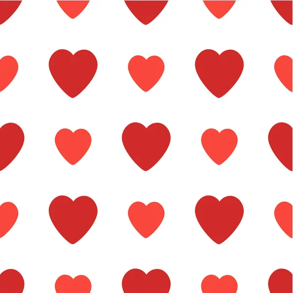 Seamless pattern with hearts. Valentines Day vector background. — Stock Vector