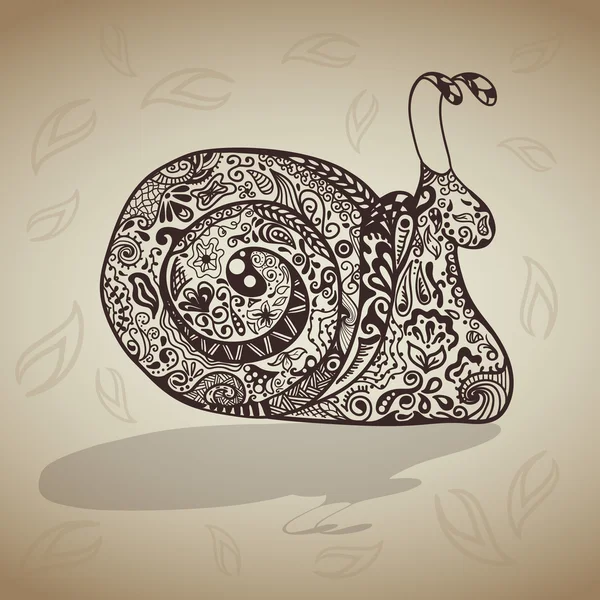 Illustration vectorielle de l'escargot — Image vectorielle
