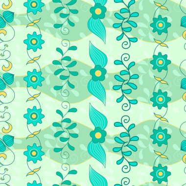 Çiçeksiz bir geçmişi var. Vektör illüstrasyonu