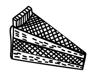 Kroki çocuk oyuncağı. Beyaz arka plan üzerinde vektör çizim