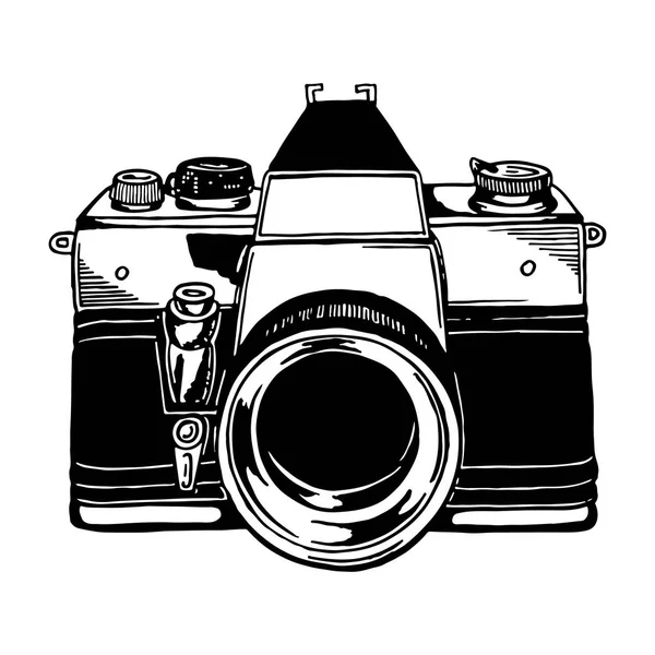 Sketch photo camera — Stock Vector