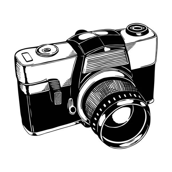 Skizze Fotokamera — Stockvektor