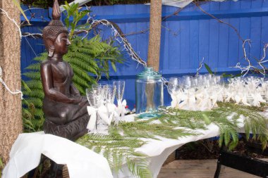 Bahçe düğün resepsiyonu