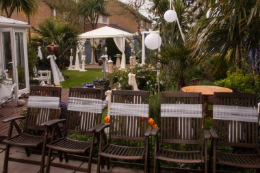 Bahçe düğün resepsiyonu