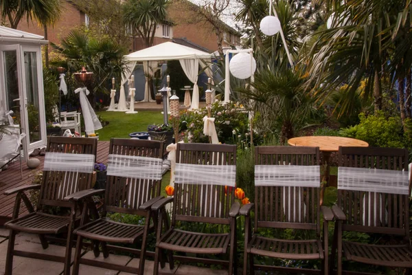 Bahçe düğün resepsiyonu