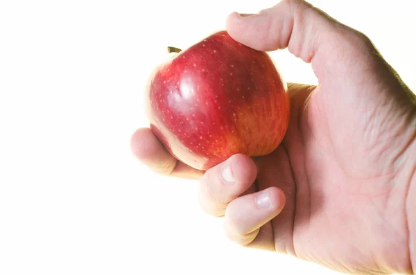 Red apples on a white background — Stock Photo, Image