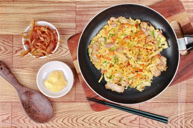 Ev yapımı , Pişirme Japonya pizza olarak 