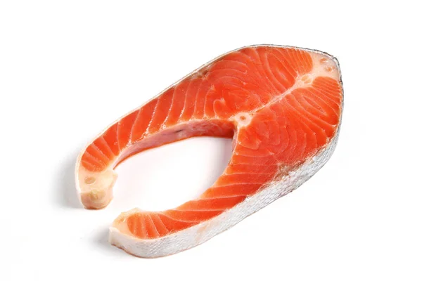 Ready raw fresh salmon for cooking or served. — Stock Photo, Image