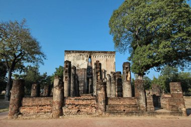WAT Si dostum Sukhothai tarihi park.