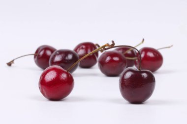 Beyaz izole kiraz Şili.