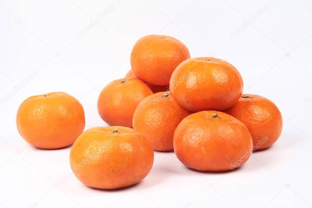 Golden orange on white background, to celebrate for Chinese fest