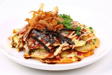 Okonomiyaki (Japon lahana gözleme) tarifi.