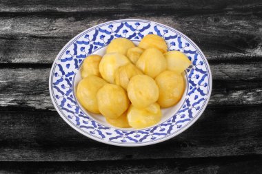 Mini yeşil mango Komposto Tay desen plaka servis.