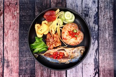 Karides hamur çağrı Kao Klok kapı ile rice Fried Yasemin .