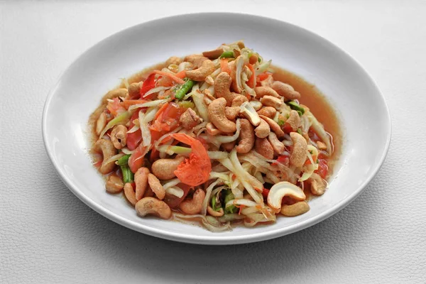 Tayland popüler tarifi, baharatlı ve ekşi karışık sebze salata ile p