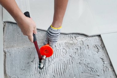Ev ev yapımı değiştirme yer karoları.
