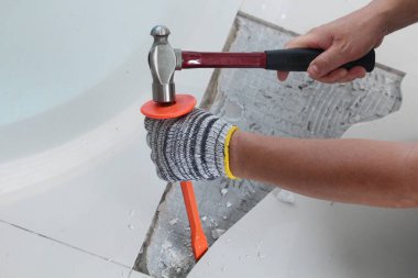 Ev ev yapımı değiştirme yer karoları.