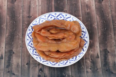 Kristalize demirhindi, demirhindi glace meyve korumak, tatlı Tamar