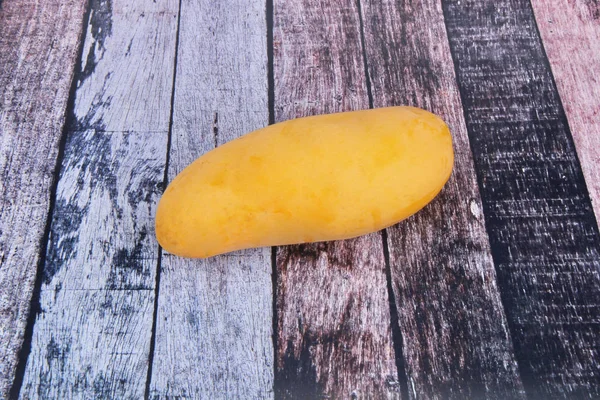 Thailändska Populära Frukt Ripe Gyllene Mahachanok Mango Trä — Stockfoto