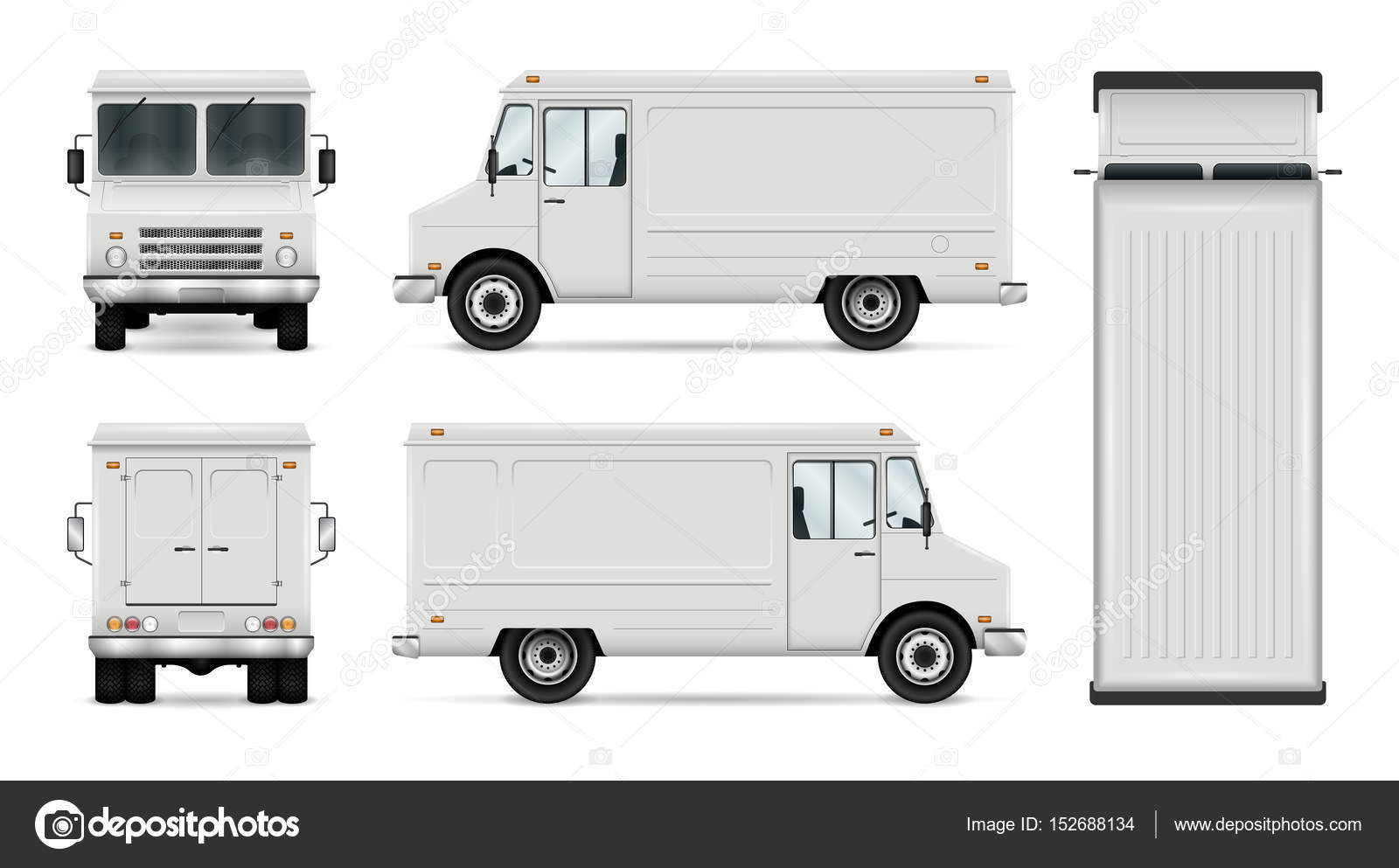 Download Food Truck Vector Template Vector Image By C Imgvector Vector Stock 152688134