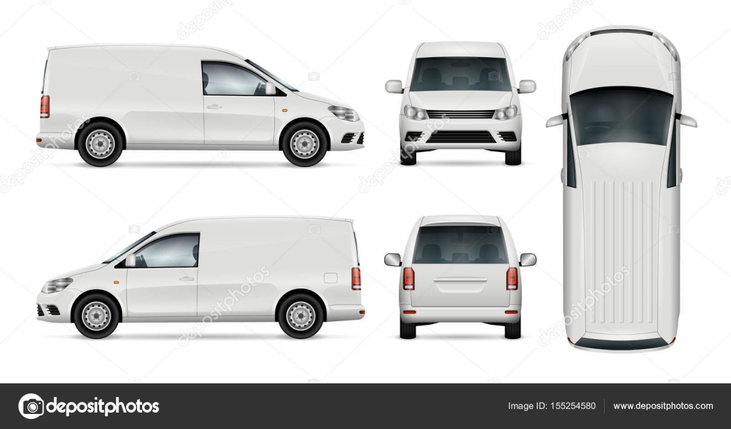 White van vector template. — Stock Vector © imgvector #155254580