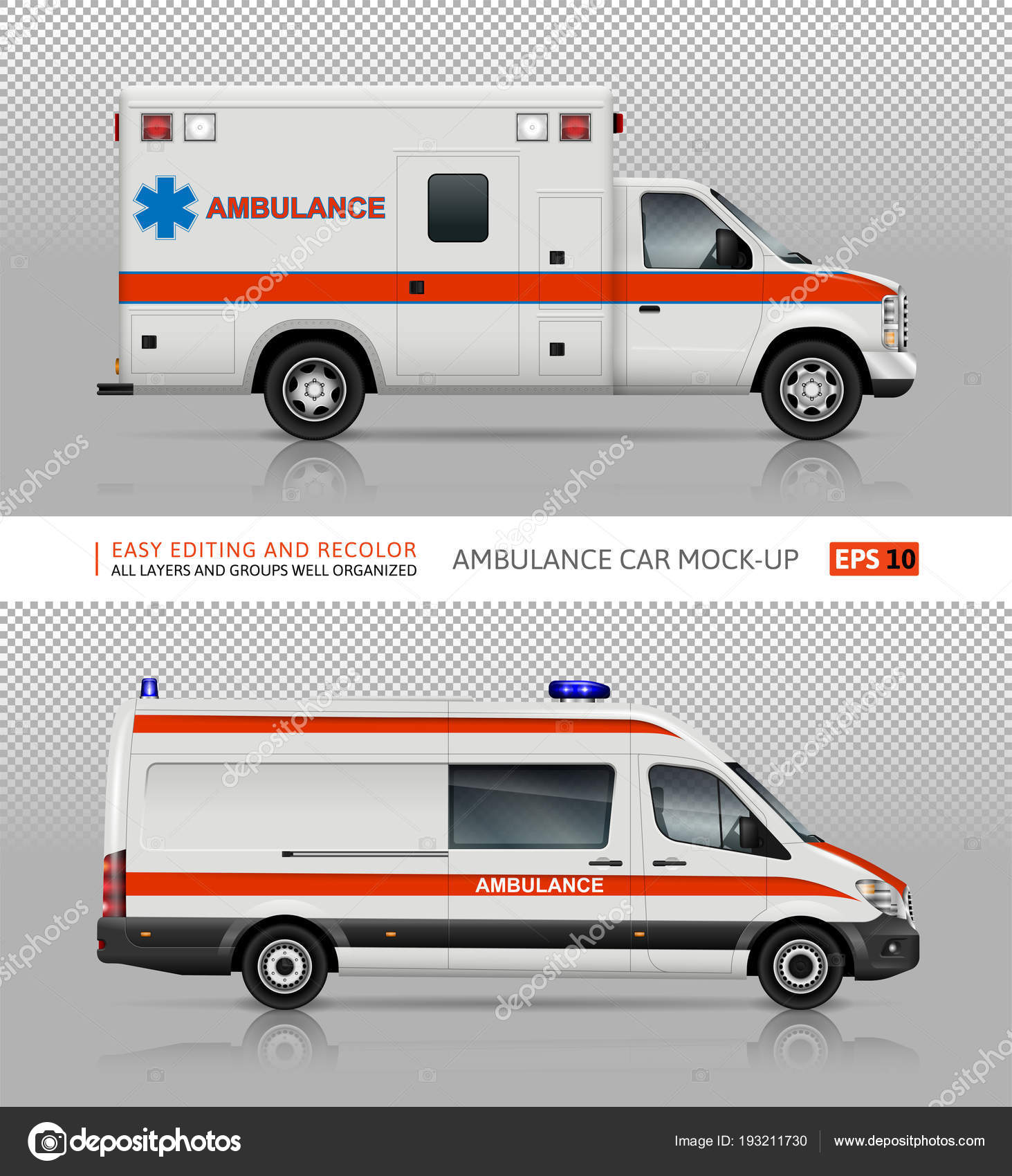 Download Ambulance Cars Vector Mockup Stock Vector C Imgvector 193211730 PSD Mockup Templates