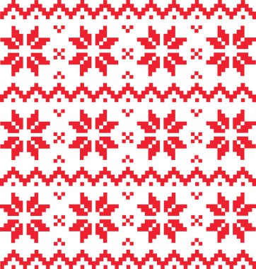 Kırmızı yıldızlar ve çizgiler, Noel tarzı ile geleneksel model süsleme