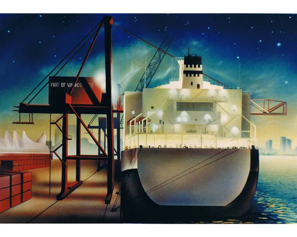 Carga del buque en puerto — Foto de Stock