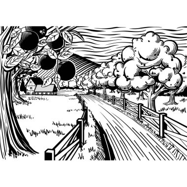 Elma meyve bahçesi ülke Farm