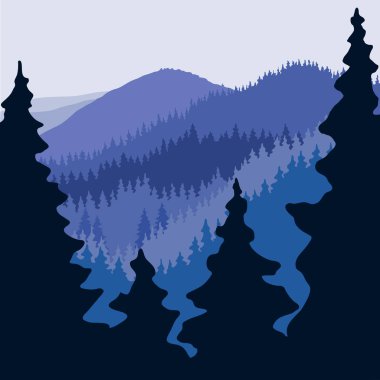 Katmanlı dağ orman