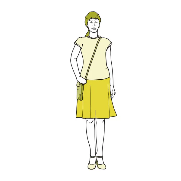 Женщина в повседневной одежде — стоковый вектор