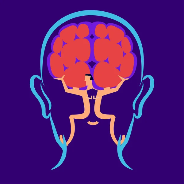 Rayos X del Atlas cerebral — Archivo Imágenes Vectoriales