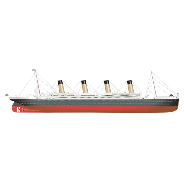 Cruise Ship Technical — Stock Vector