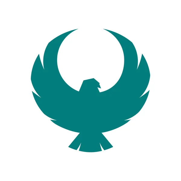 Logotipo de pássaro de rapina — Vetor de Stock