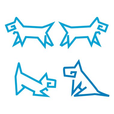 Oturma ve oynarken Aztek köpekler